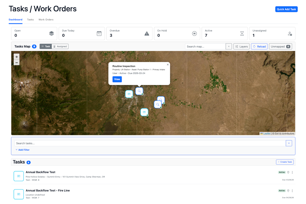 Field work task workflow